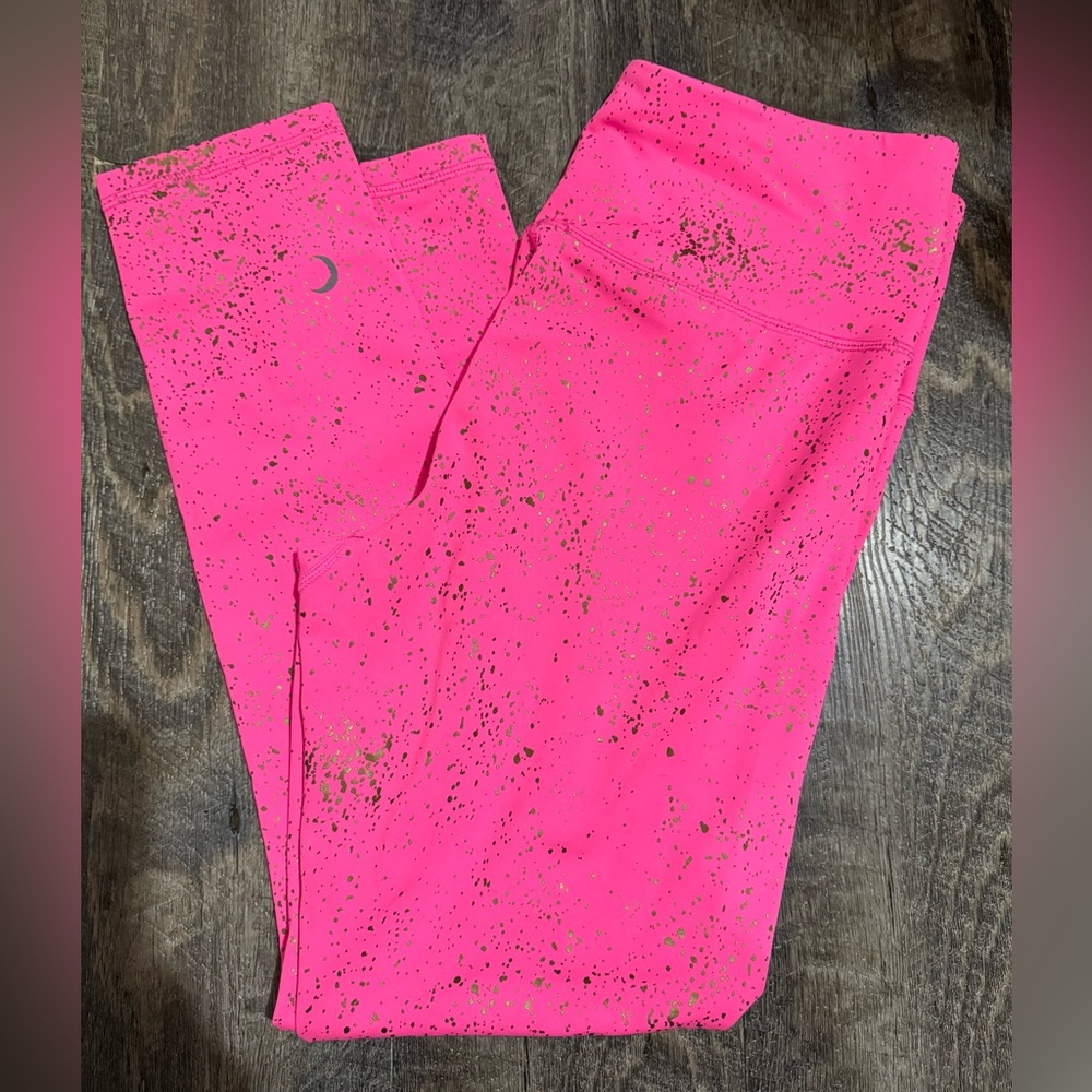 Zyia Active Pink Stay Gold Leggings